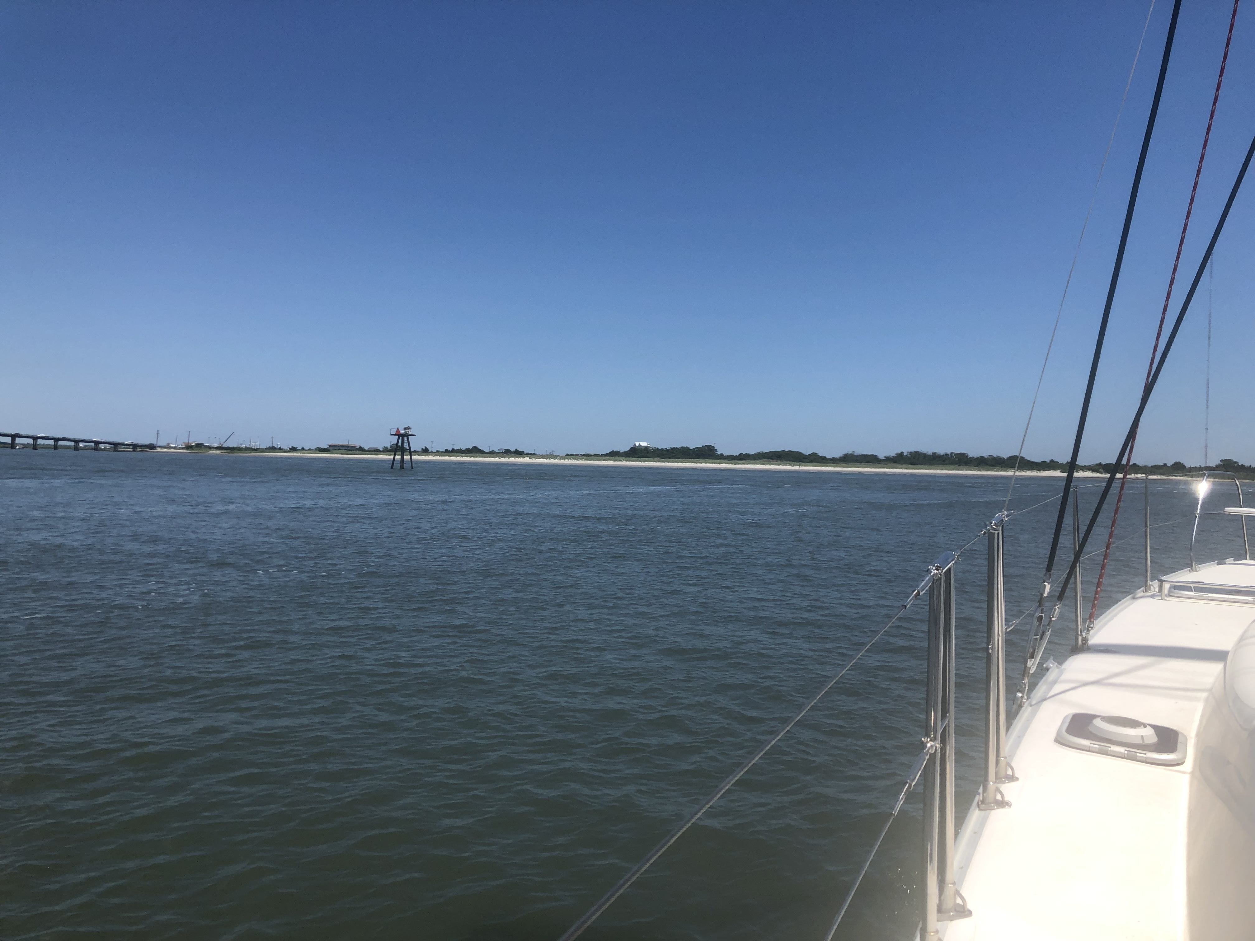 On the way to Cape May… Ok actually inside Cape May Harbor