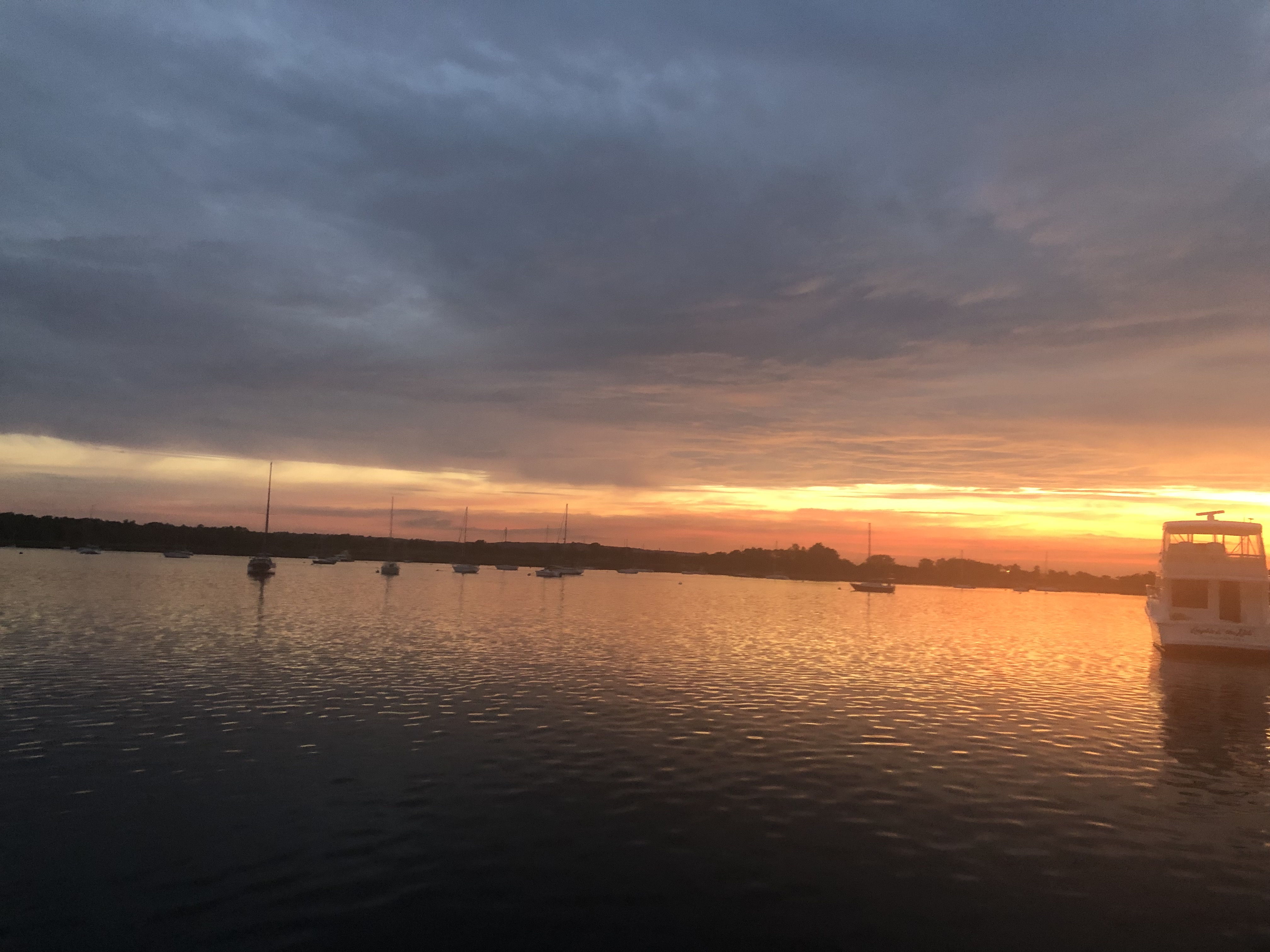 Our view of New York City. Great Kills Marina.