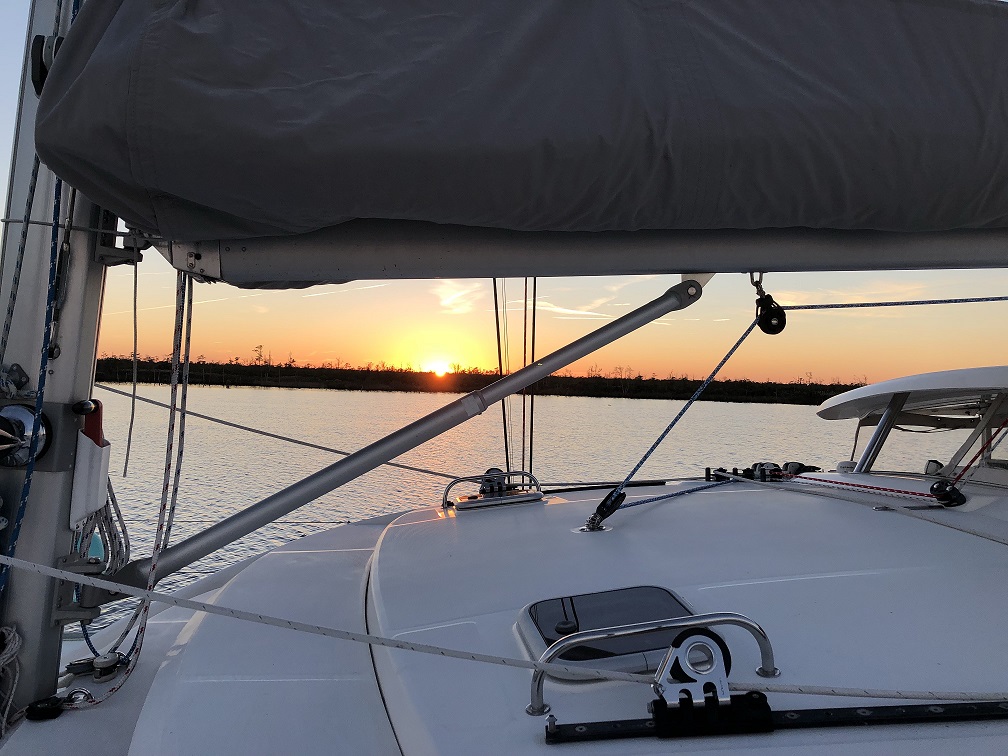 Sunset at anchor