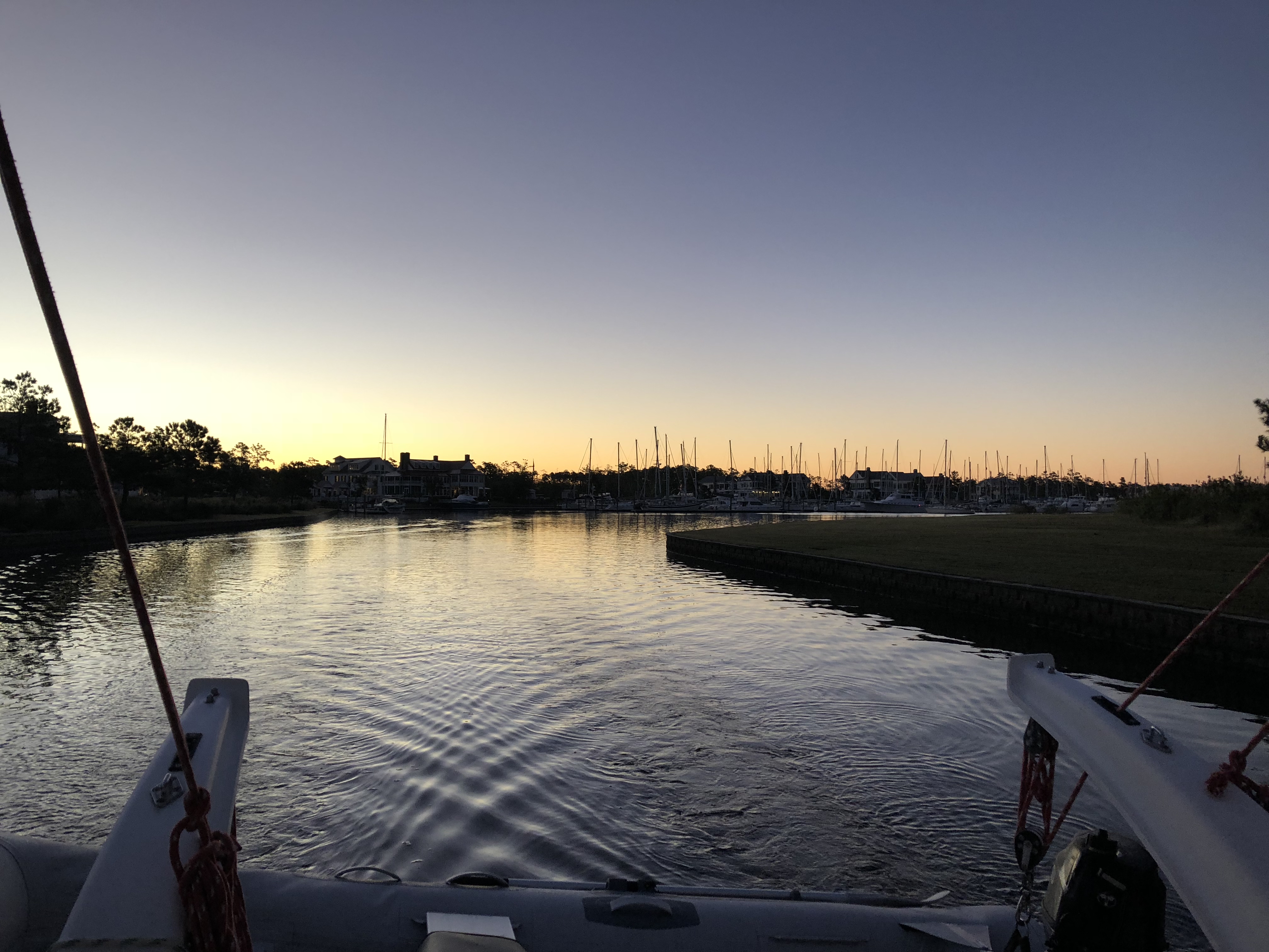 Leaving River Dunes Marina
